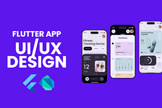 create a expert flutter UI and layout from your design