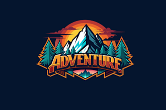 design high quality adventures logo with express delivery