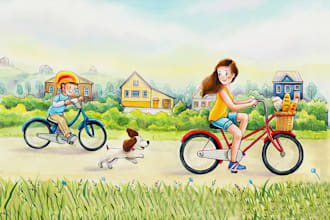 illustrate children story book illustration, children story book illustrations