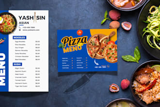 design professional menus and flyers for restaurants cafe bar