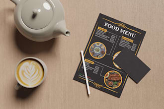design restaurant menu, modern menu, food truck menu, food menu