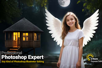 do advanced photo editing in photoshop within 2 hours