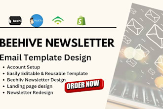 design editable beehiiv brevo canva mailchimp klaviyo newsletter email template