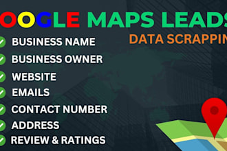 scrape google map data for lead generation, b2b leads