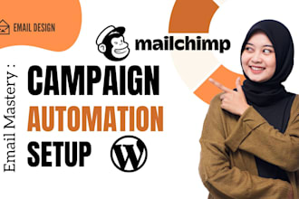 set up mailchimp email marketing automation campaigns landing page newsletter