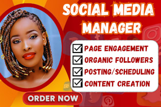 be your social media manager content creator instagram tiktok linkedin marketing