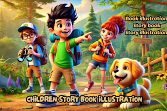 do children book illustration children storybook illustration kid illustration