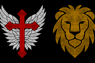create rhinestone logo and bling t shirt heat transfer