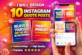design instagram quote posts and text based social media posts