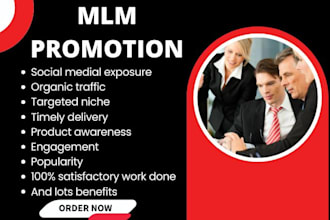 affiliate referral link, promote MLM link, website or any link promotion