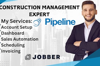 setup sales automation, dashboard in pipeline, scheduling ,invoicing in jobber