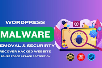 fix wordpress malware removal, virus removal and secure wordpress website