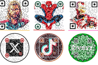 generate a custom qr code design with logo in 30 min