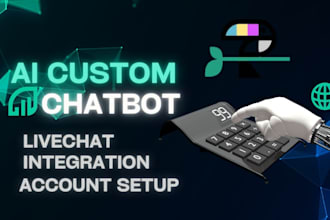 l create a custom ai chat bot, website ai for website, saas ai
