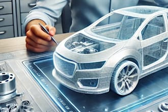 create 3d cad designs and part modelling using catia v5 and product development