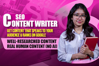 write SEO friendly human written content that ranks