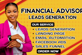 financial advisor leads financial advisor landing page financial advisor website