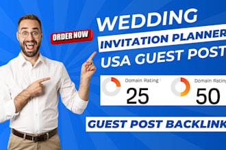 publish wedding invitation planner article to provide USA guest post backlink