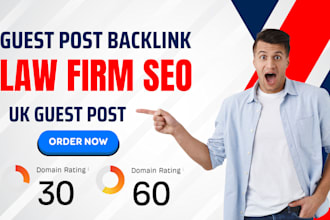 publish law firm seo article with UK guest post backlink