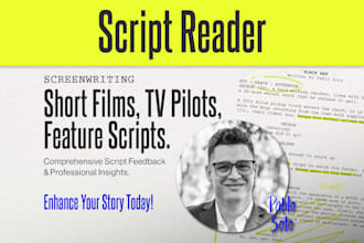 professionally review and critique your screenplay