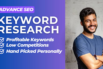 do profitable keyword research and competitor research for online business