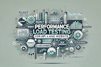 performance load testing with nunit, nbomber,playwright