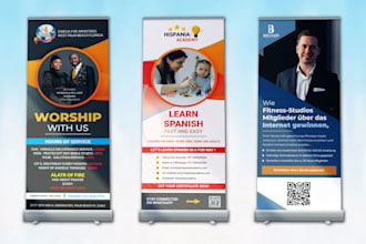 do roll up banner or retractable banner design