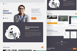 develop attractive portfolio website, stock image website