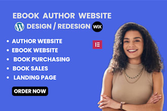 design author website, ebook website, book author website, ebook landing page