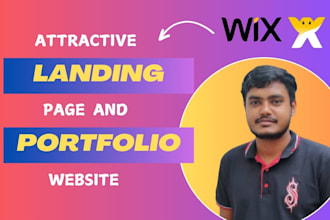 design redesign modern wix landing page and portfolio wix website