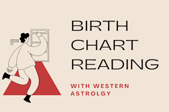 read your birth chart with western astrology