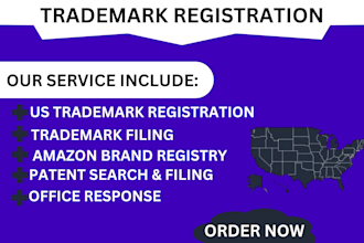 trademark registration, amazon brand registry, patent search USA, UK, europe
