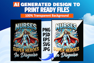 turn your ai generated design into a professional print ready vector file