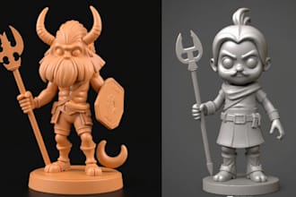sculpt 3d action figure sculpt articulated action figure 3d toy for 3d printing