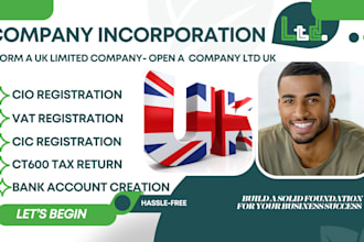 register UK ltd company, cio, eori, utr number, itin, vat registration, ct600