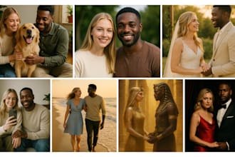 create stunning realistic ai images of couples