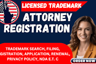 do trademark filing registration as you license US attorney for amazon registry
