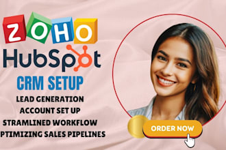 setup zoho hubspot crm lead generation workflow automation sales funnel