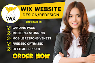 revamp wix website redesign wix website build wix design professional wix studio