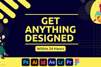 do customised graphic designing within 24 hours