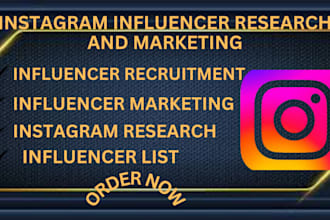 research, find best instagram influencer list  for influencer marketing