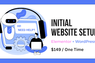 setup your elementor and wordpress website