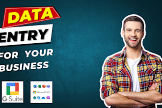 do data entry, copy past, web research, ms office,  b2b lead