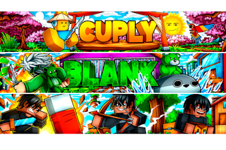 illustrate cartoon banner for youtube