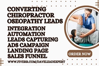 generate highly converting chiropractor massage  aesthetic osteopathy leads