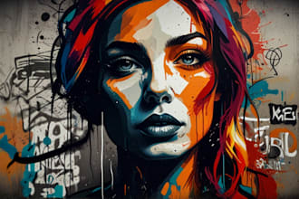 do illustration expresionism art, graffity, abstract