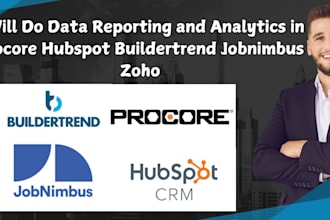 do data reporting and analytics in procore hubspot buildertrend jobnimbus zoho