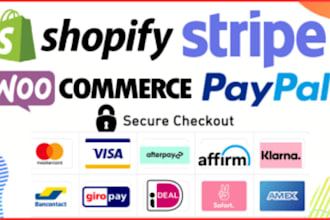 do stripe, paypal or any payment gateway integration in shopify and wordpress