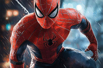 made a amazing superhero character for you