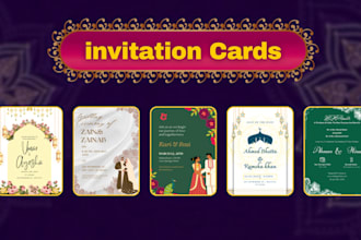 make wedding invitation, birthday, baby shower, events cards